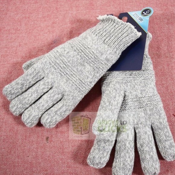 Gants Isotoner, gants tactiles femme en laine mandarine